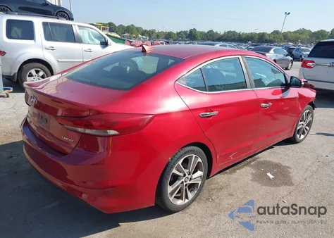 2017 Hyundai Elantra Limited z USA, uszkodzony, nr VIN 5NPD84LF9HH008713